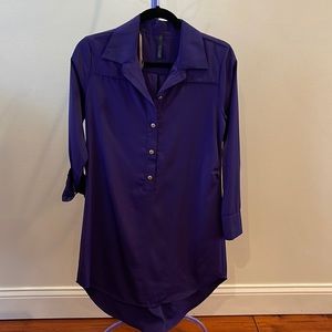 Shirt dress purple